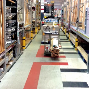 Rack Mounted Guards in warehouse