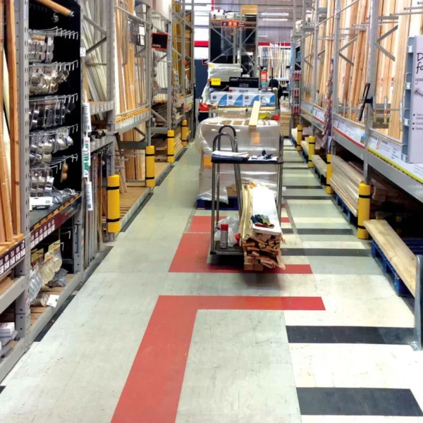 Rack Mounted Guards in warehouse
