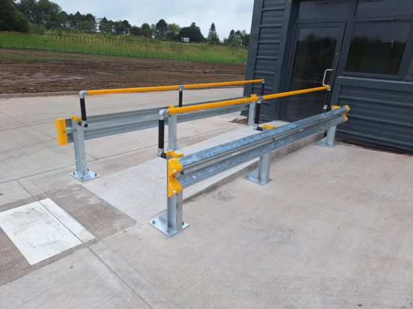 Armco post with Handrail