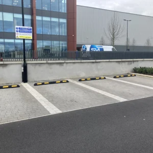 DB SCHENKER LEIXLIP CAR PARK WHEEL STOP YELLOW
