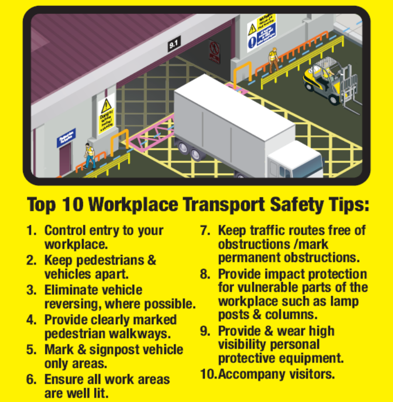 SVL - Top 10 Workplace Transport Safety Tips by HSA Ireland